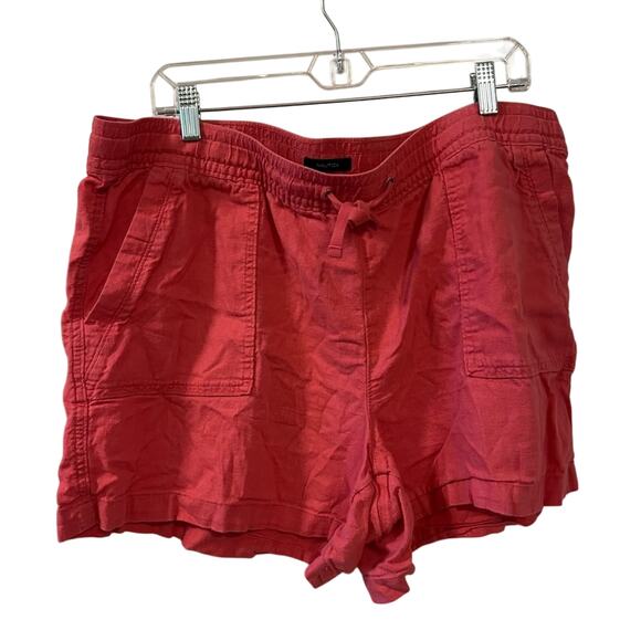 Nautica Linen blend Drawstring Shorts XXL Pink - Picture 1 of 6